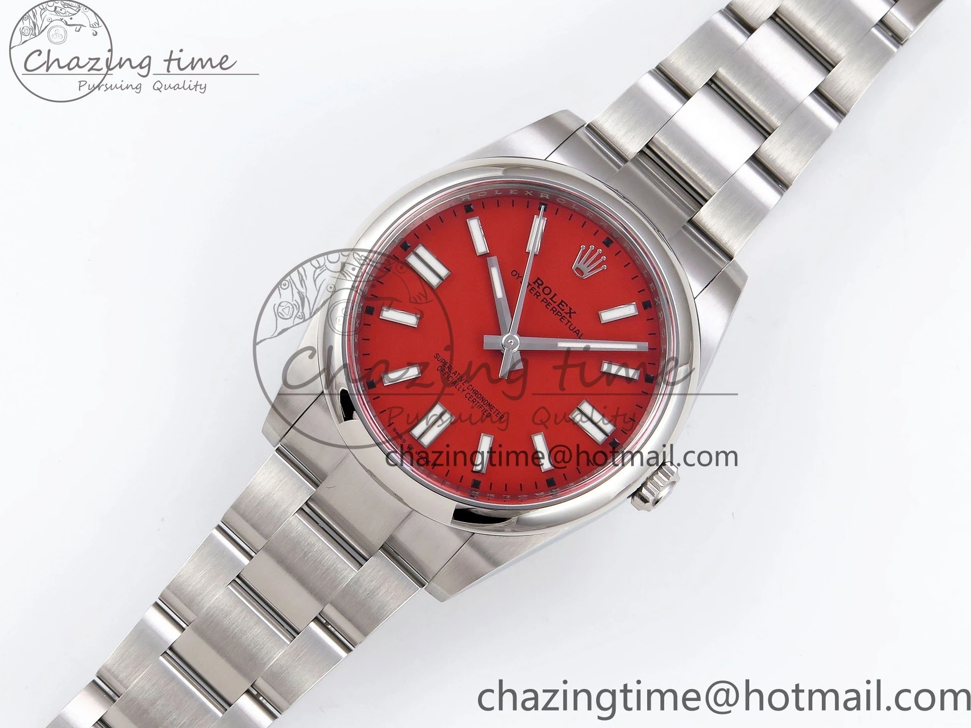 Edition Best 126000 41mm Steel Perpetual 1:1 904L VR3230 Red Clean Oyster Dial 0511
